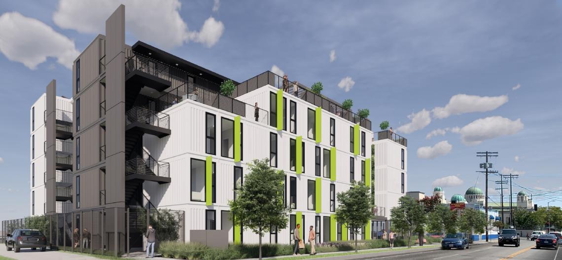 Modular affordable housing moves forward at 1228 S Normandie Avenue